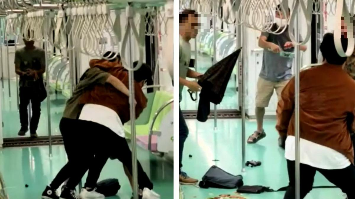 台湾tvbs新闻网报道配图报道称,2014年台北捷运曾发生随机杀人事件