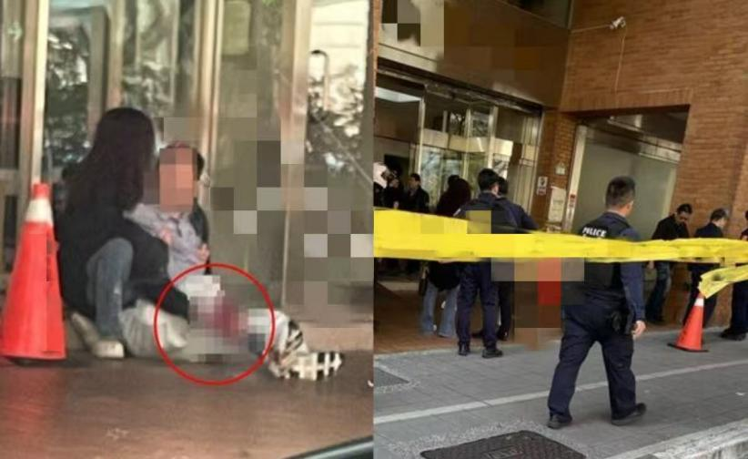 该医美诊所负责人遭枪击。图源：台湾“东森新闻云”