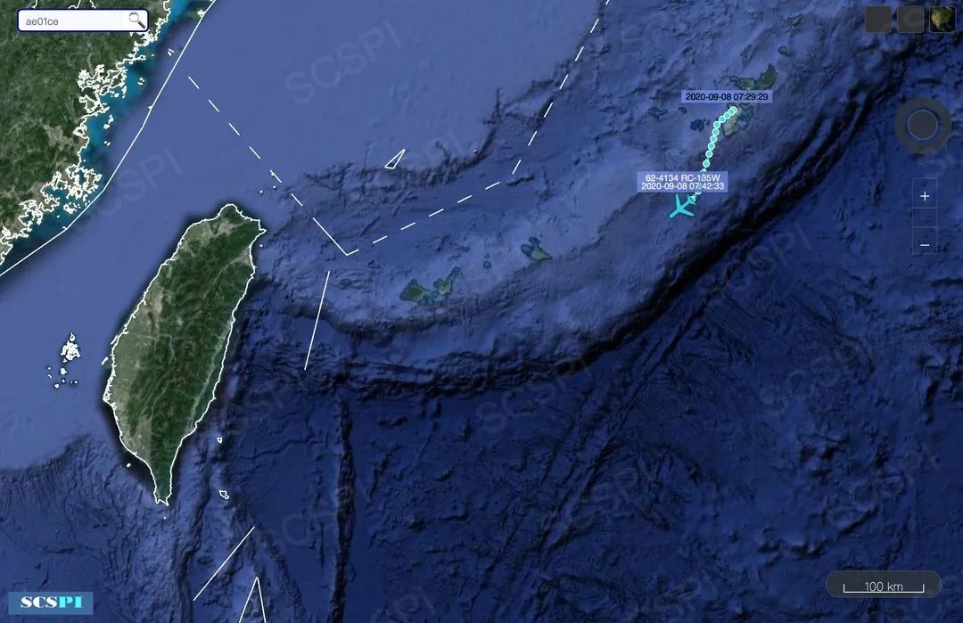 信號消失,隨後1架國籍顯示為