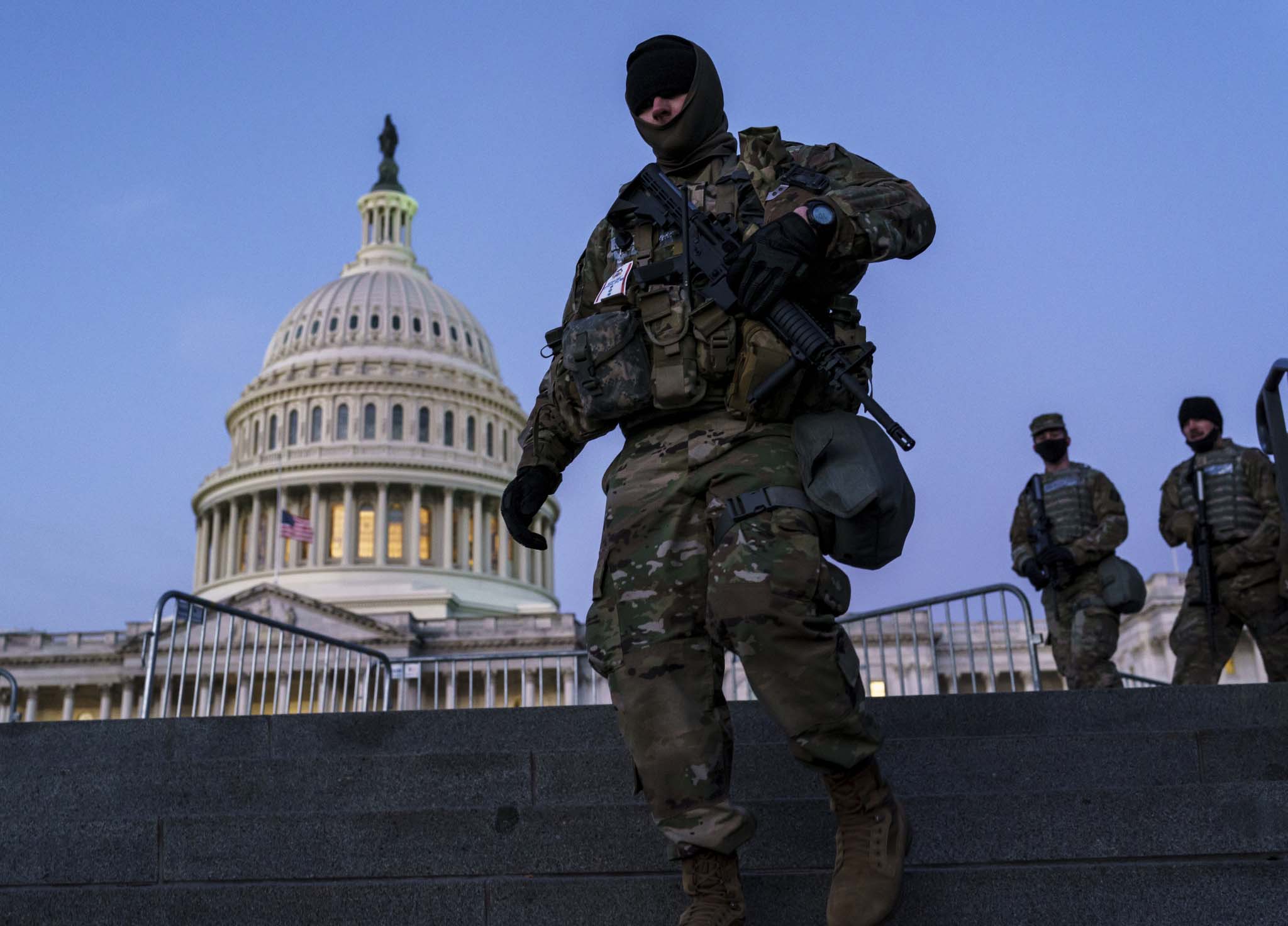 拜登就职典礼在即美国华盛顿特区警戒级别再提升