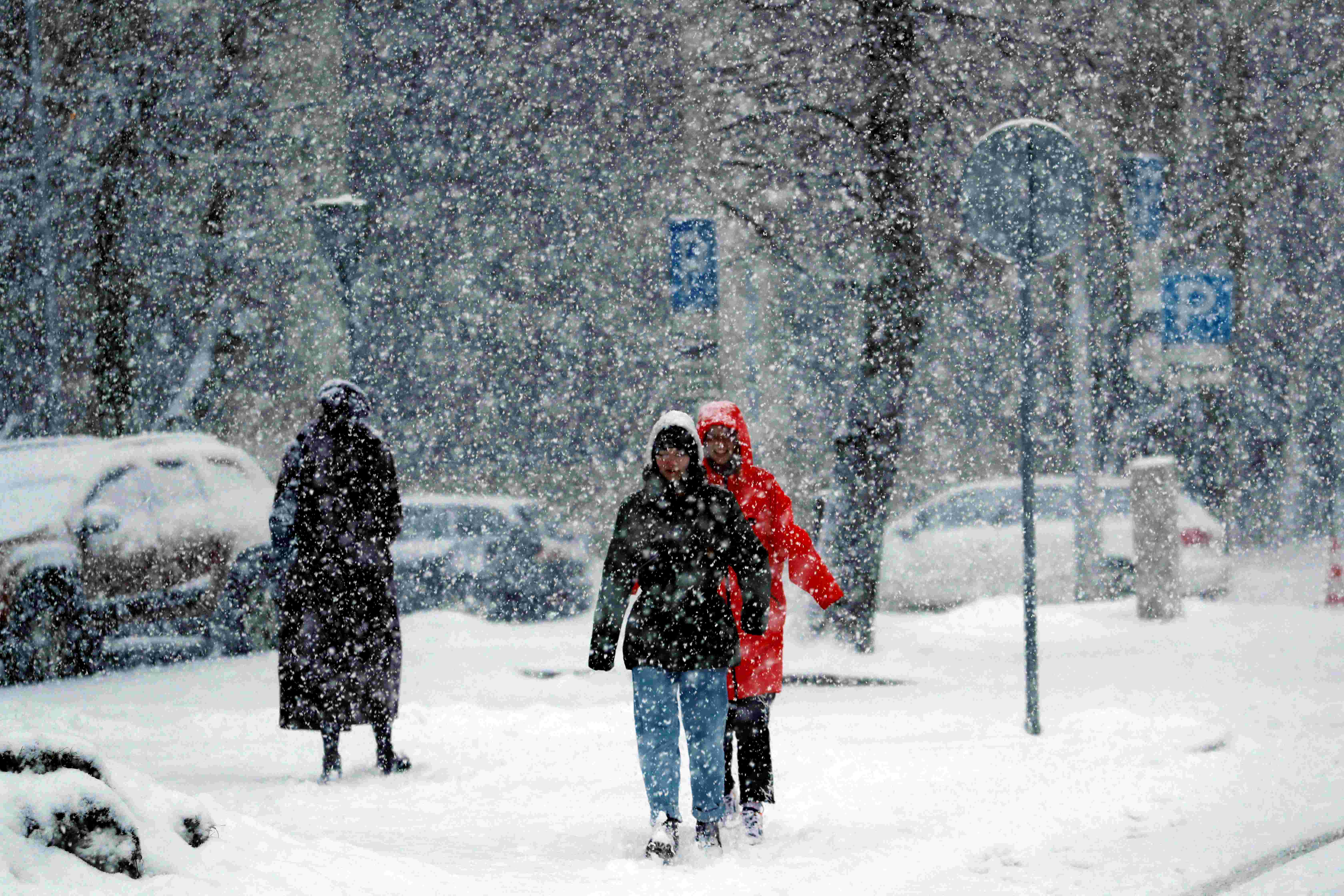 暴雪下的北方：被一米多高的雪堵住家门、外卖员徒步送餐…_通知
