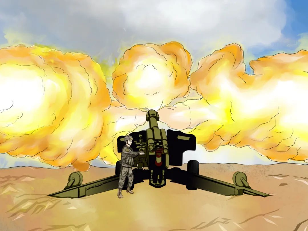 超燃!一组漫画直击"沙场炮兵"练兵现场