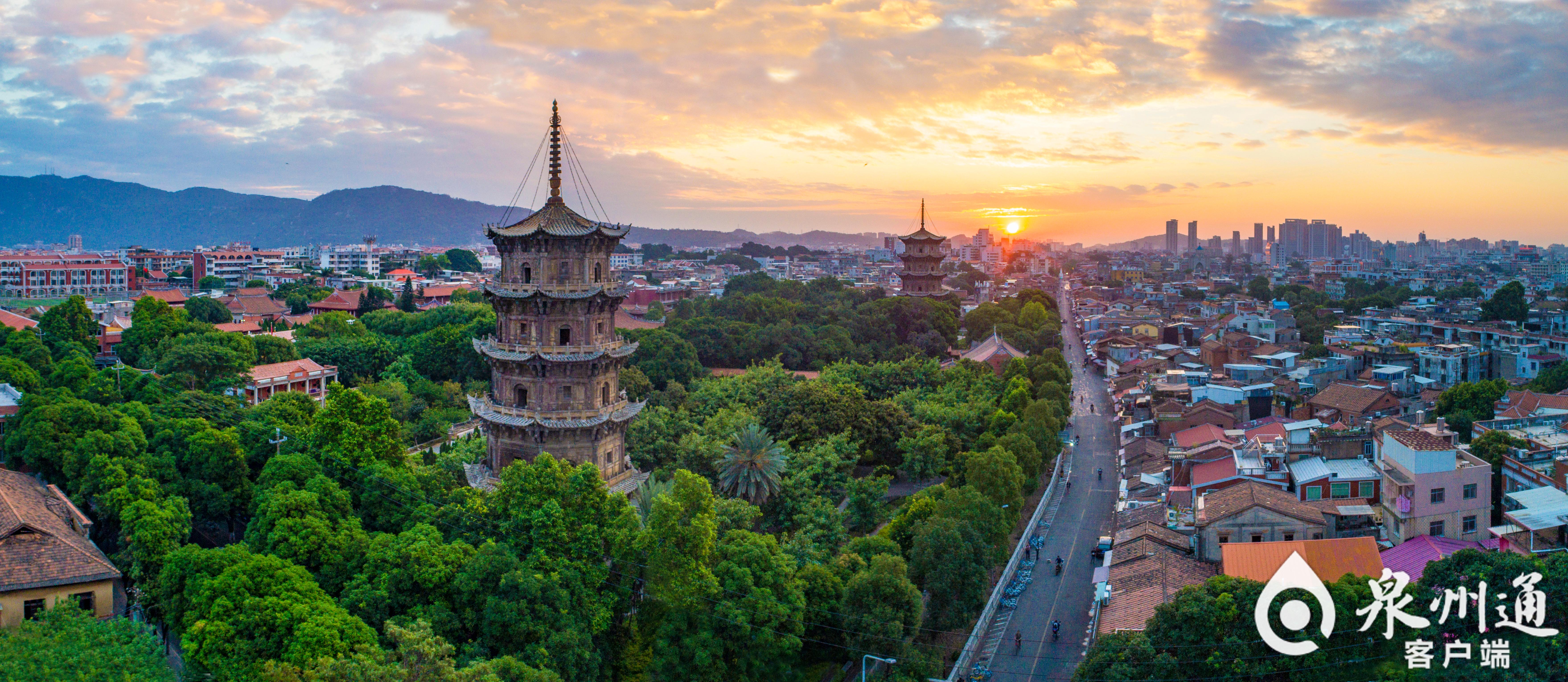 泉州东西塔和西街 陈英杰摄影