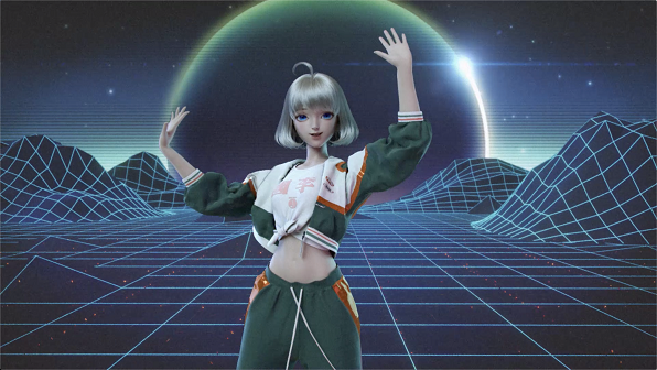 qq炫舞虚拟偶像星瞳时尚跨界李宁以舞跨越时空探索