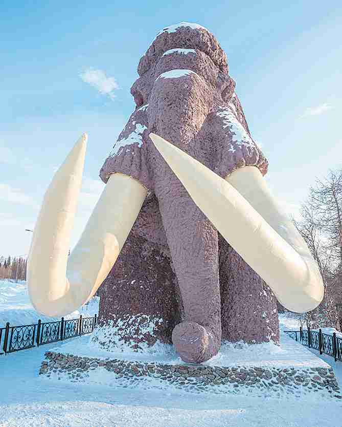 猛犸象米佳雕塑