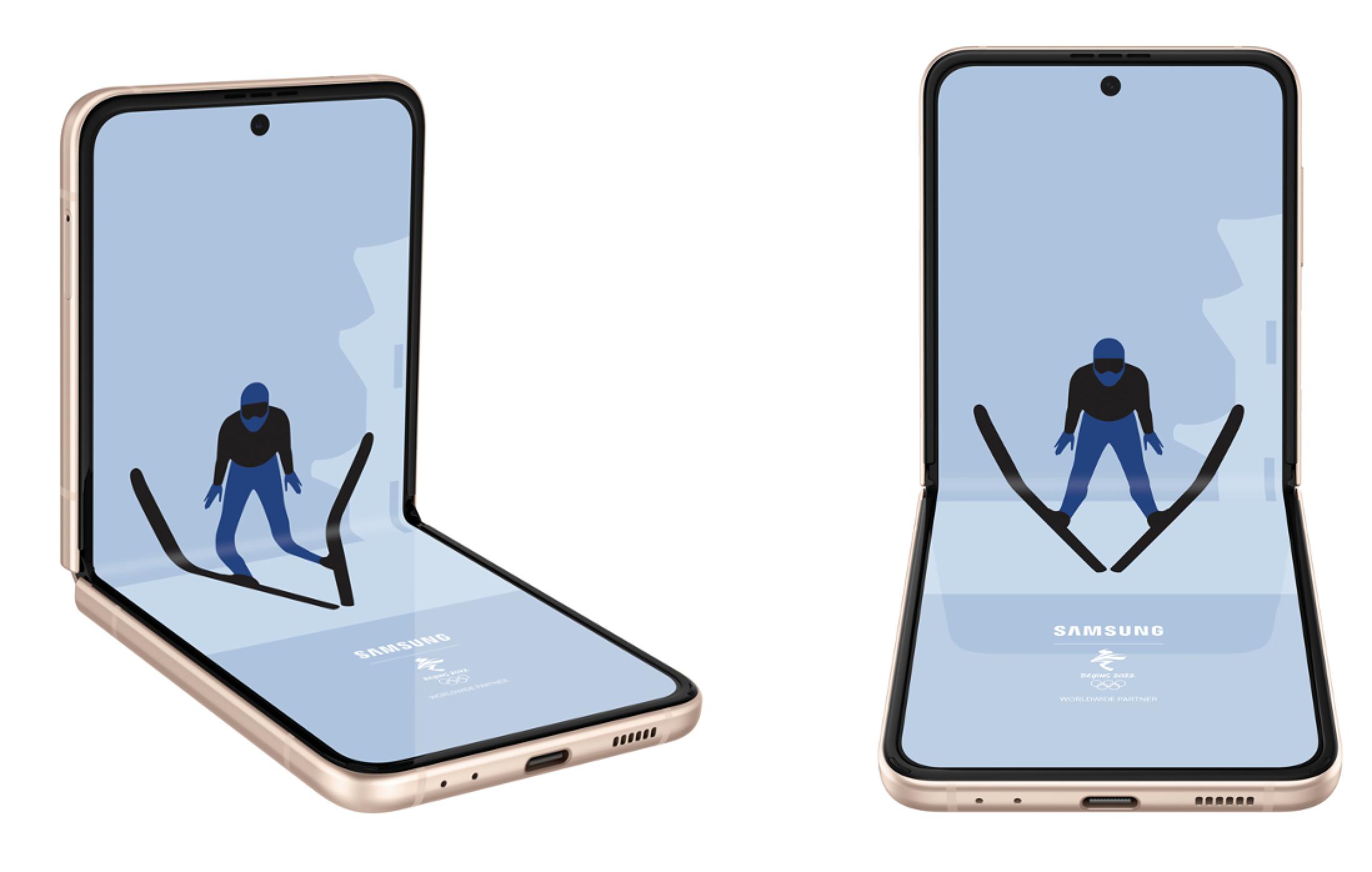 三星galaxyzflip35g奥运纪念版亮相国内拥有高辨识度及专属ui