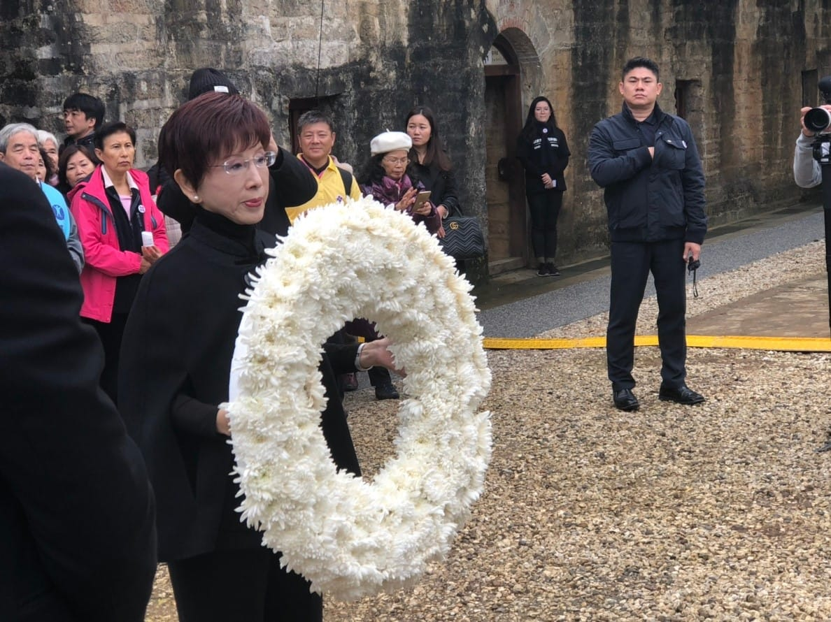 图为中国国民党前主席洪秀柱  图源：洪秀柱社交媒体脸书账号
