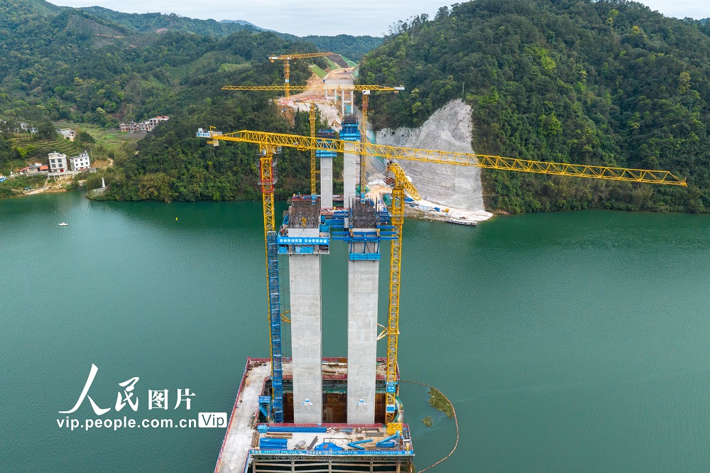 广西昭平加快苍昭高速公路桂江特大桥建设