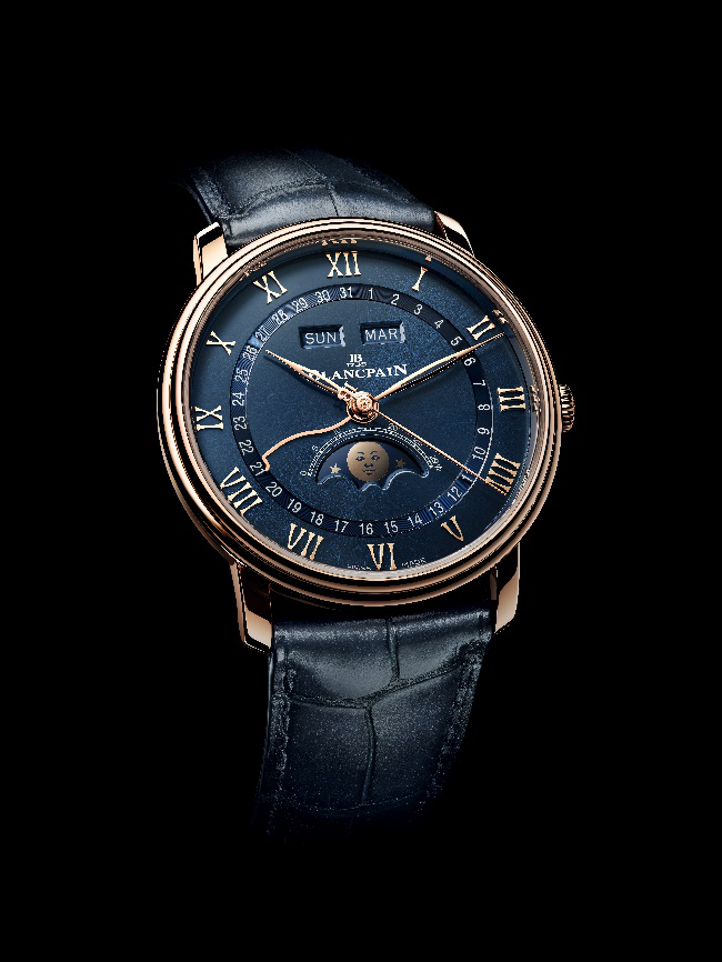 颜色中的宝珀大使v系列君子蓝腕表