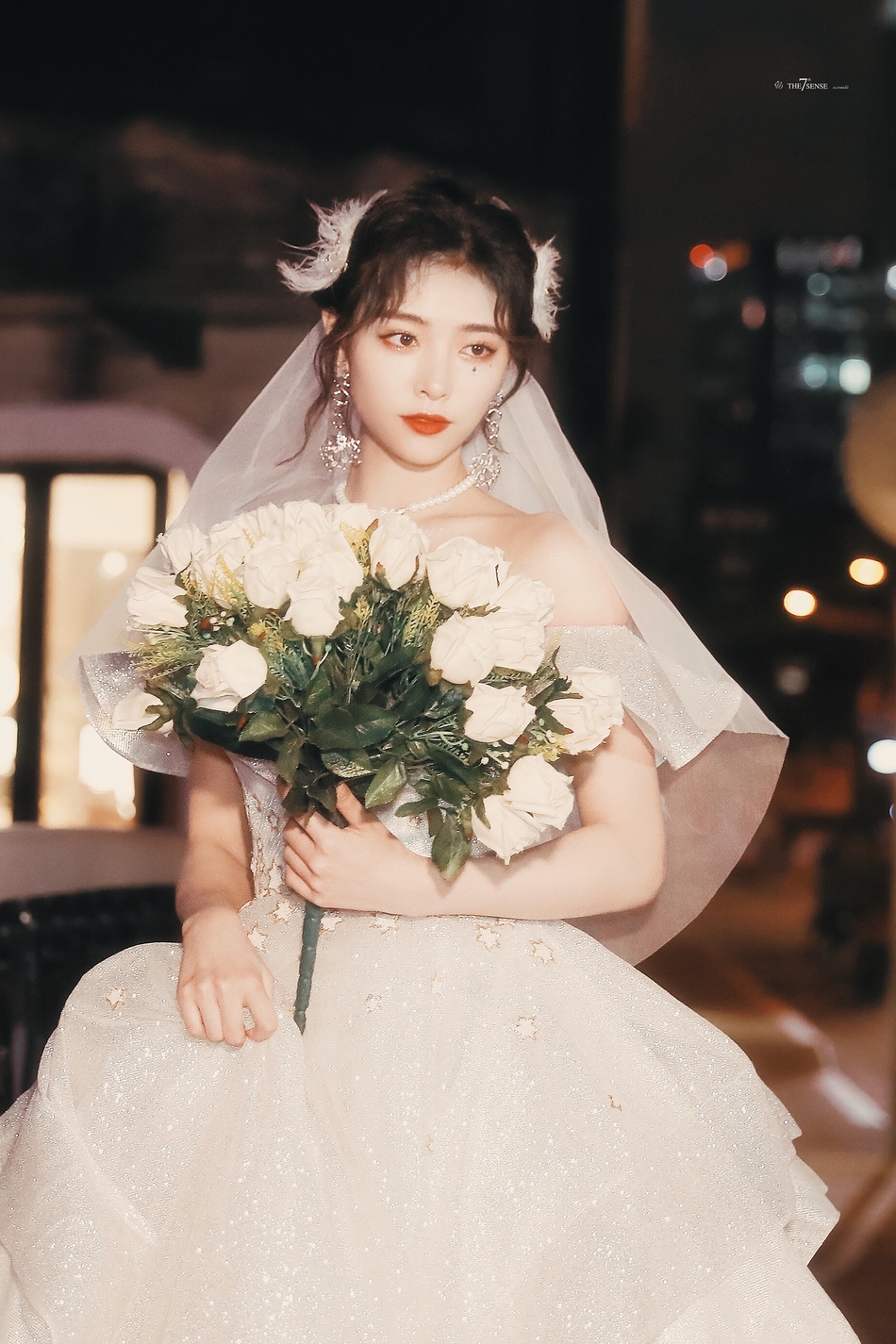 许佳琪snh48毕业婚纱造型曝光一袭纯白嫁衣又美又仙