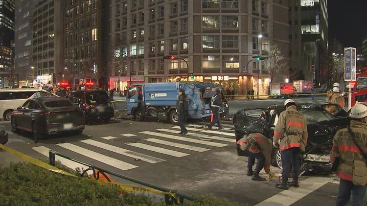 事故现场画面 图自日媒