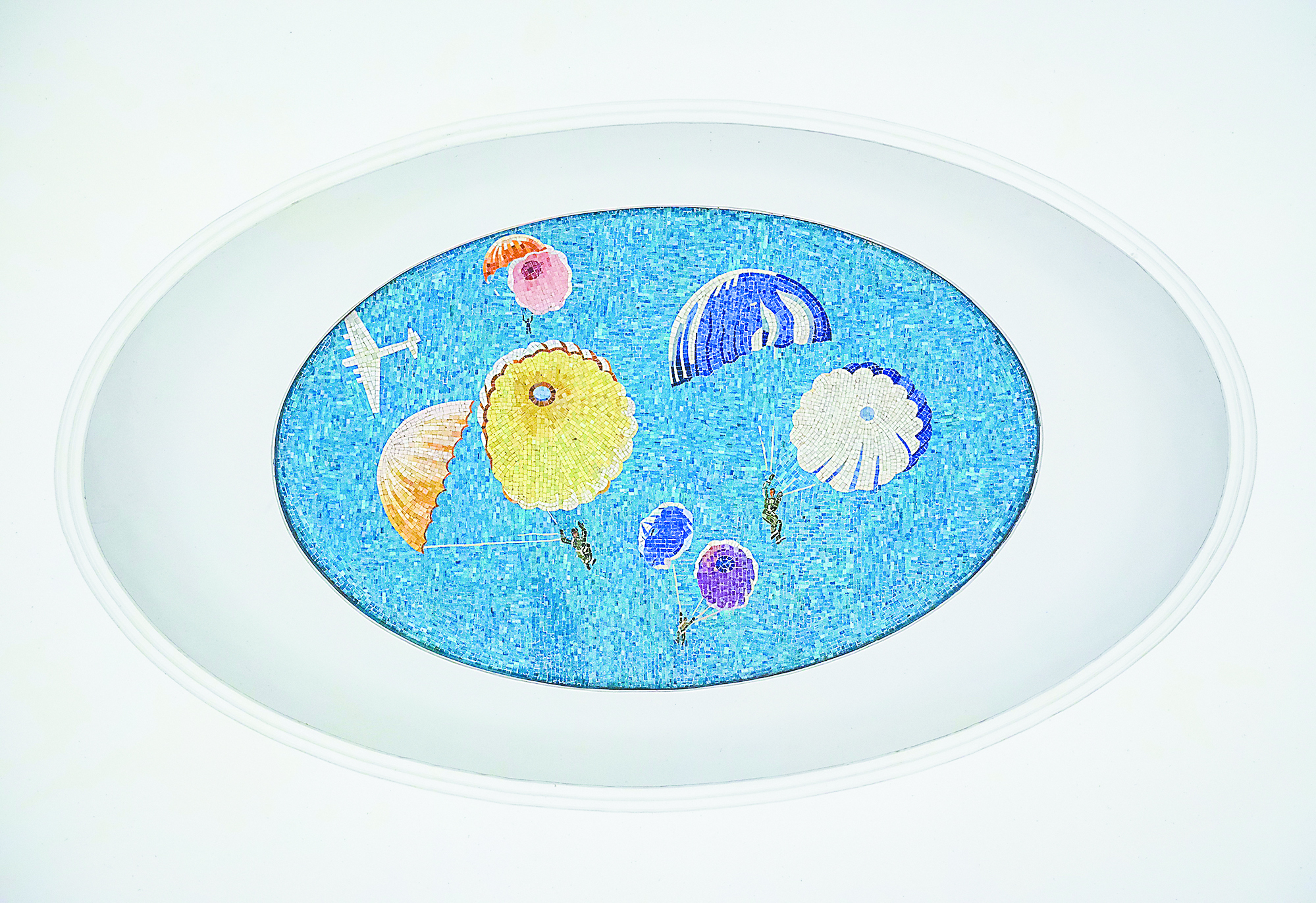 马雅可夫斯基站的彩石马赛克壁画