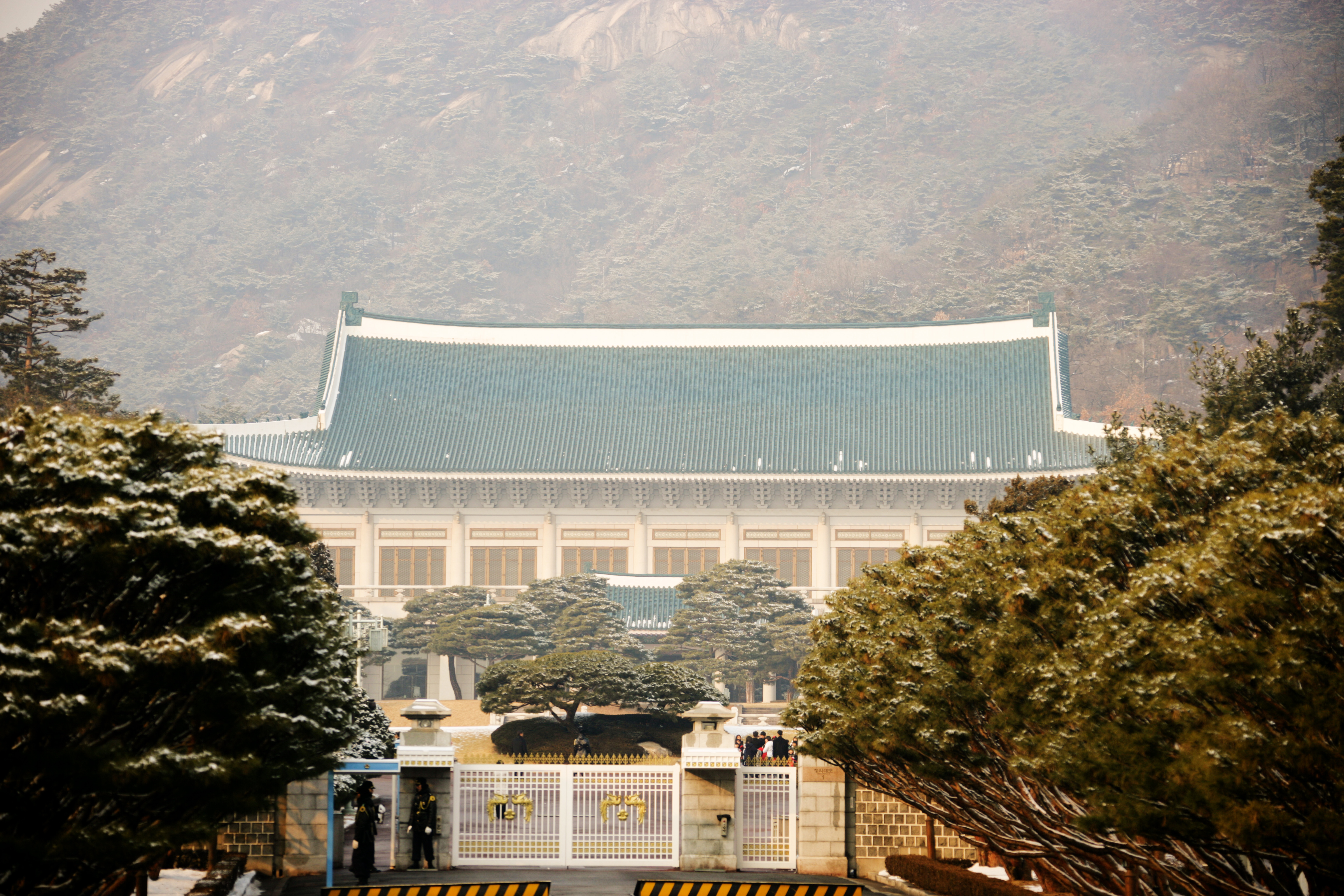 韩国总统府青瓦台照片图片