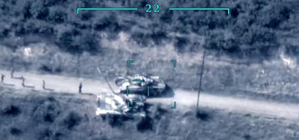 去年纳卡冲突中阿塞拜疆无人机瞄准亚美尼亚地面目标