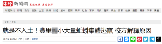 台湾“中时新闻网”报道截图