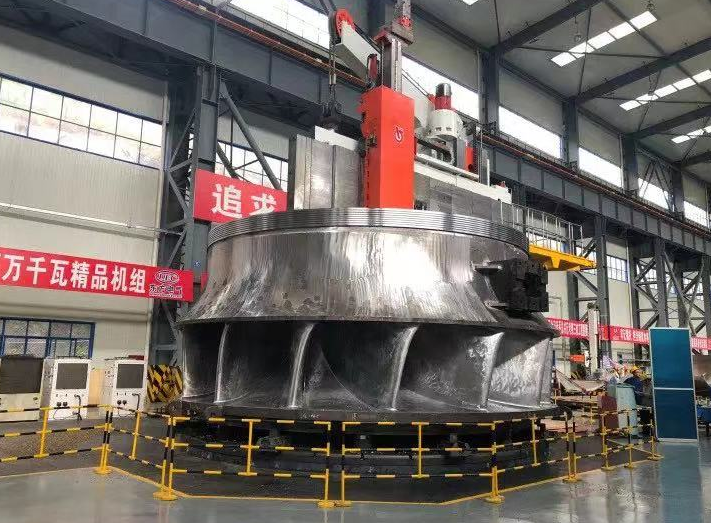 白鹤滩百万机组转轮（东方电气供图）