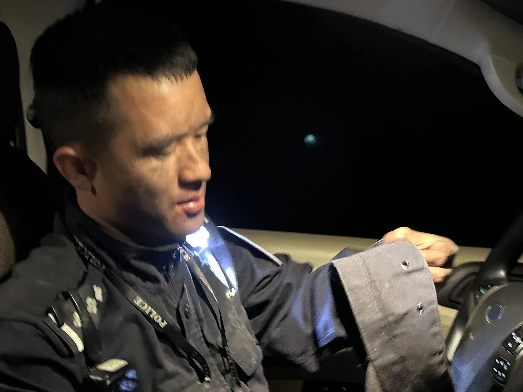 范文杰救火后的样子.