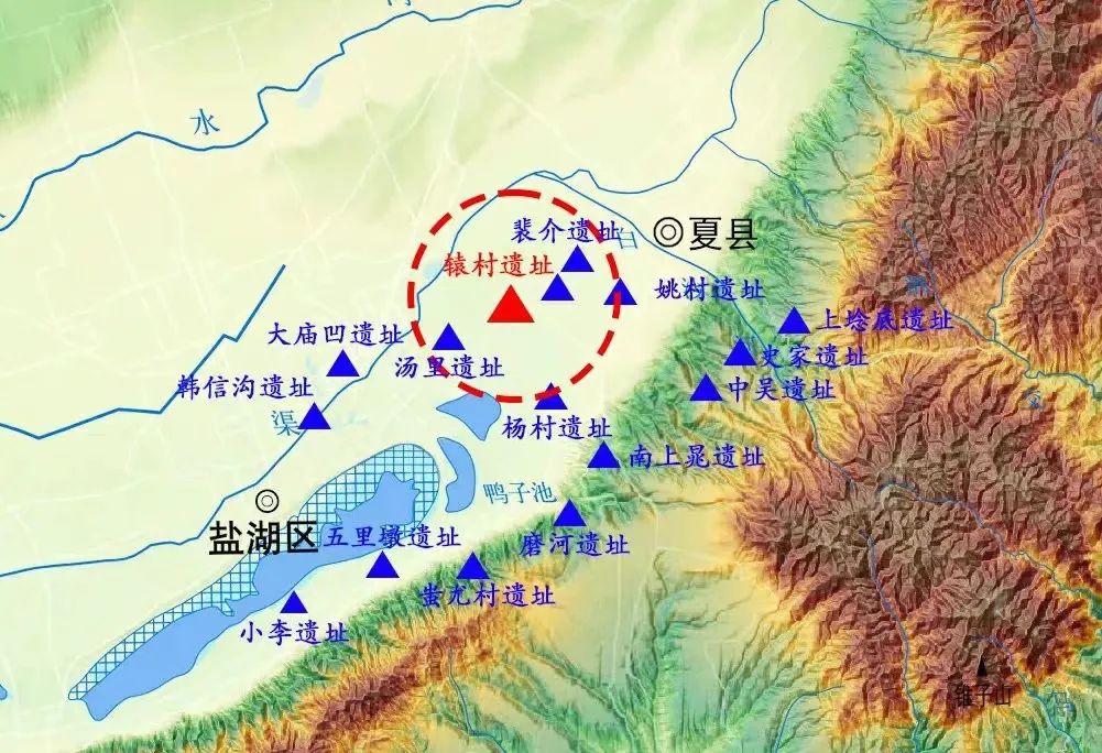 环盐湖遗址分布图