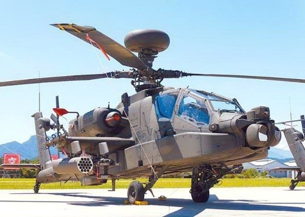 图为AH-64E阿帕奇直升机。（图片来源：中时新闻网）