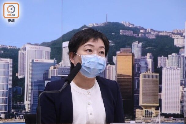 张竹君参加新闻发布会。图源：香港“东网”