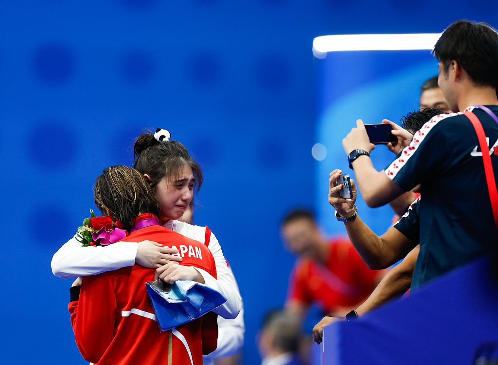 2023年9月29日,张雨霏在杭州亚运会女子50米蝶泳决