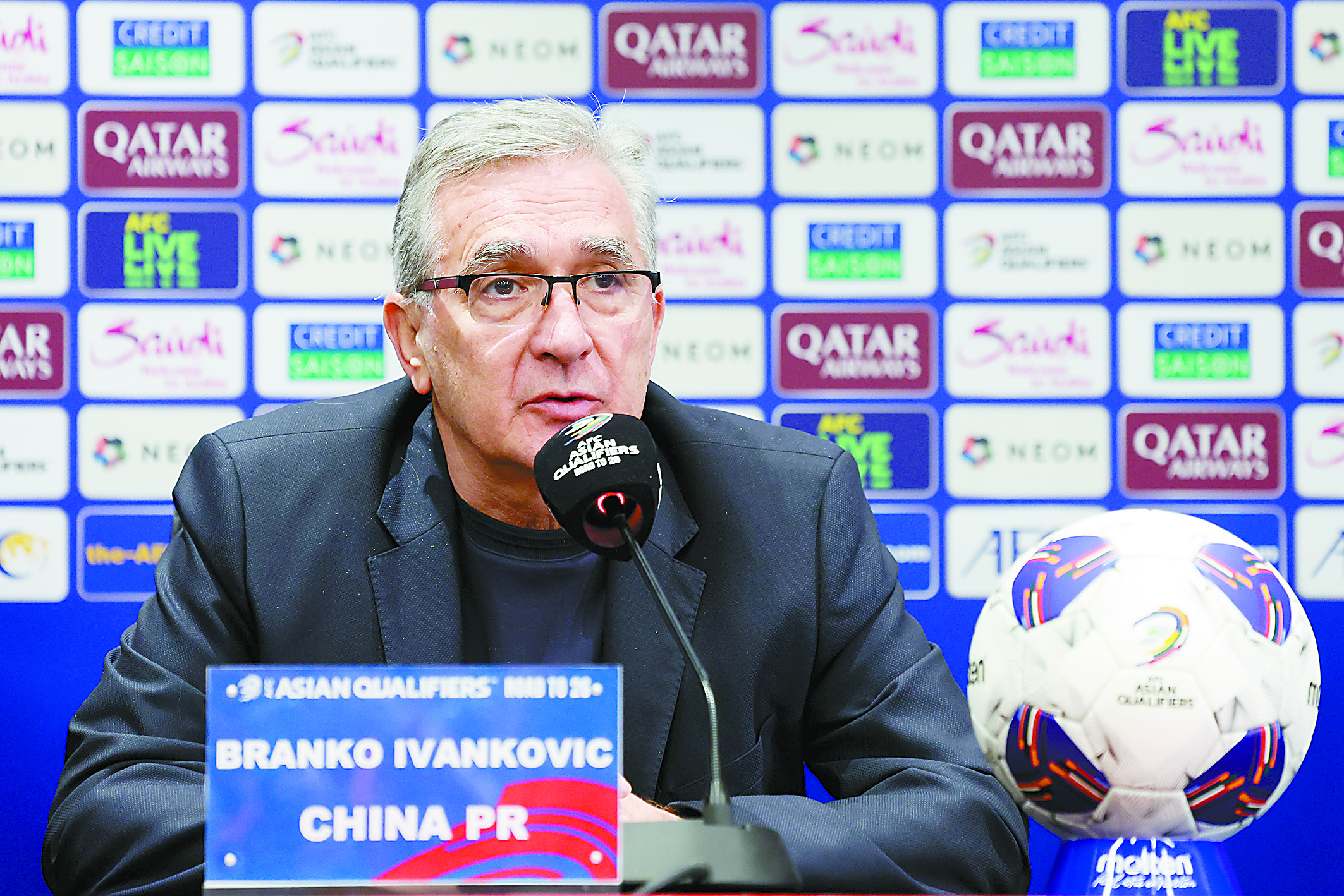 中国男足主教练伊万科维奇。 （视觉中国）