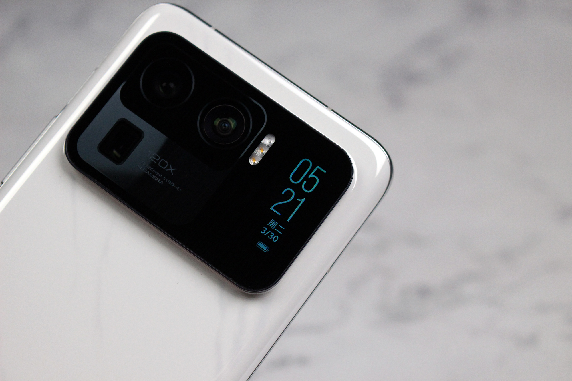 安卓之光小米11ultra大理石纹特别版图赏