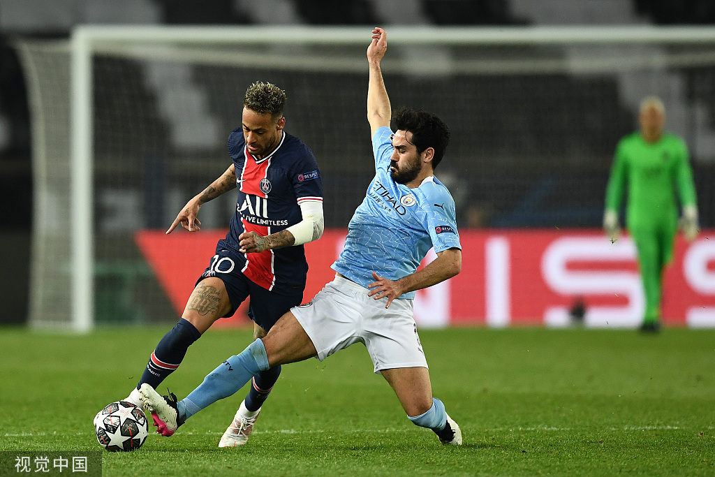 欧冠半决赛巴黎12曼城