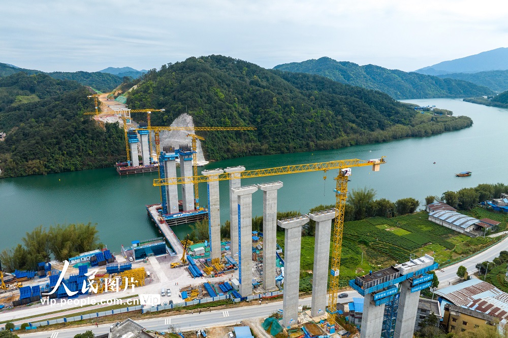 广西昭平加快苍昭高速公路桂江特大桥建设
