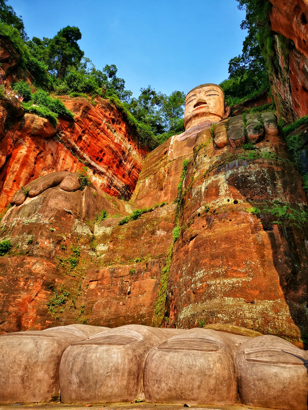 世界文化遗产乐山大佛世界最高的石刻佛像