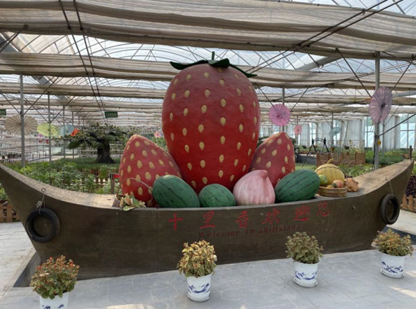(“十里香”现代农业观光园 图/环球网记者 张寒玥 摄)