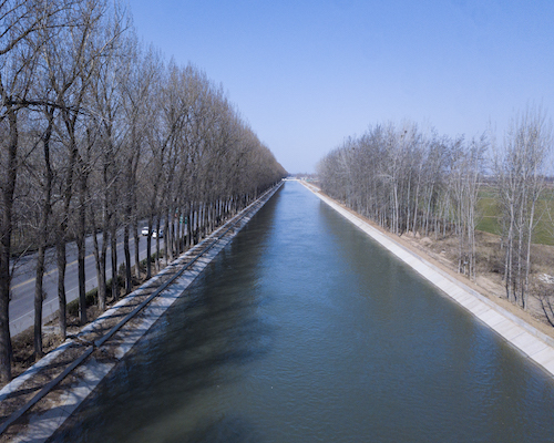 河北石津灌区正式通水02引水38亿立方米使百万亩农田受益