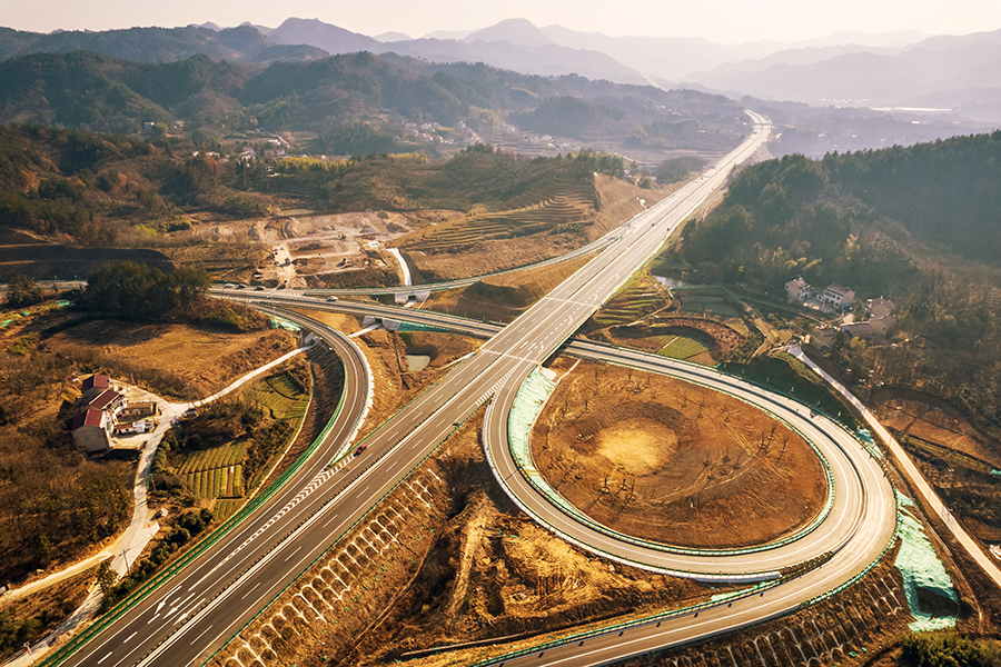 俯瞰合枞高速.安徽交控集团供图