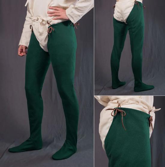 源自欧洲中世纪流行的马裤.