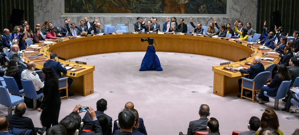 联合国安理会通过决议，呼吁在整个加沙地带紧急实施有足够天数的人道主义暂停等措施 图源：联合国官网