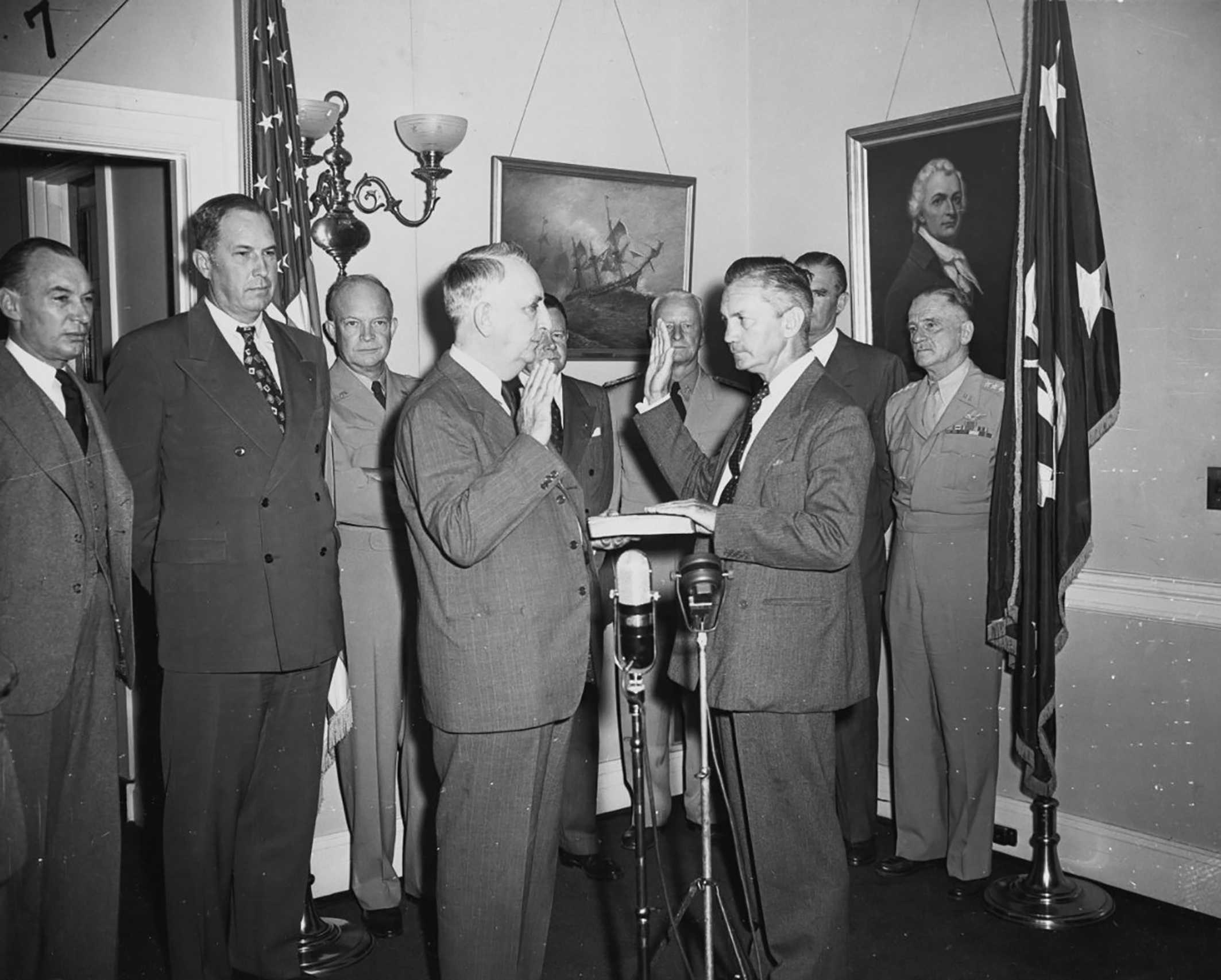 1947年，福莱斯特就职的情景