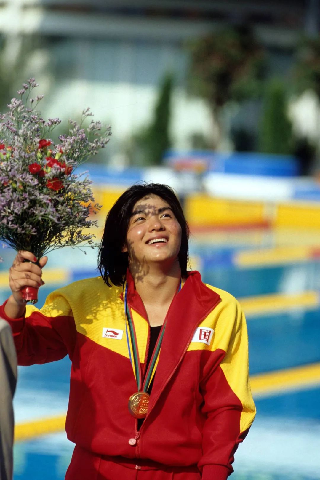 1992年,巴塞罗那奥运会,庄泳夺得女子100米自由泳金牌.