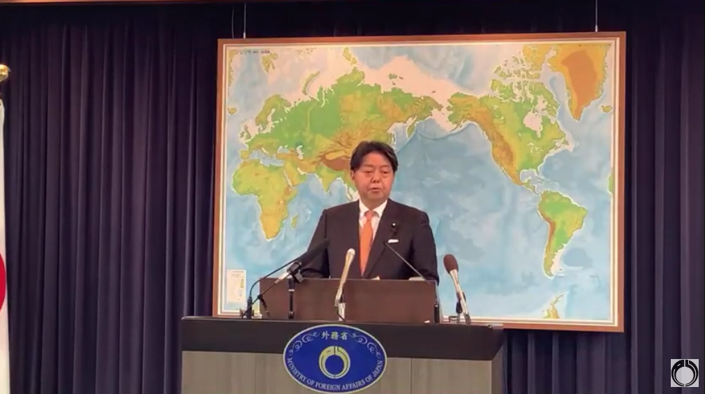 林芳正11日召开记者会