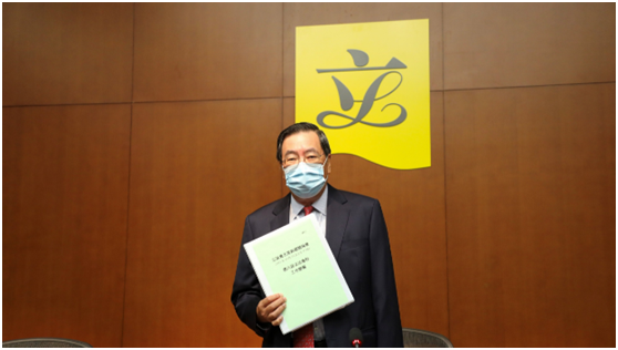 梁君彦28日出席总结记者会。图自香港“橙新闻”