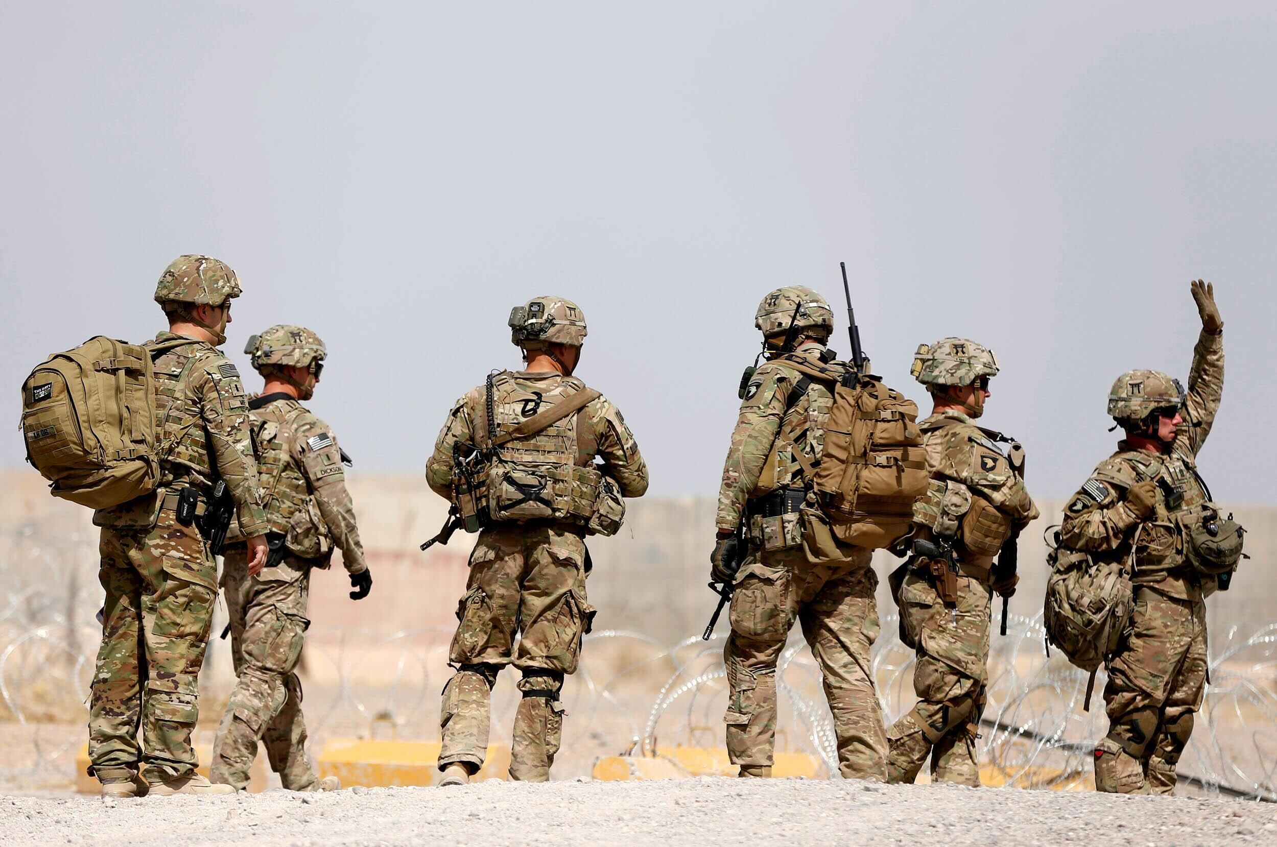 在阿富汗的美军士兵