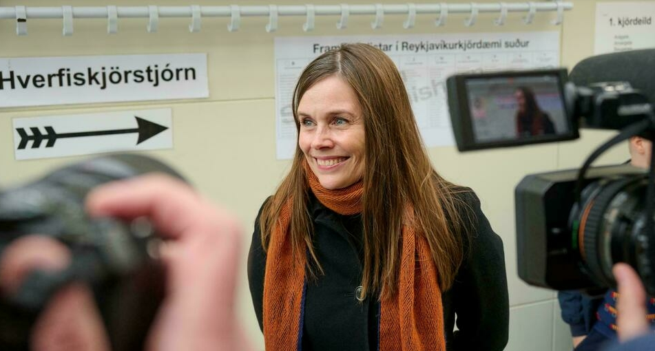 冰岛左翼绿党现总理卡特琳-雅各布多蒂尔（Katrin Jakobsdóttir）