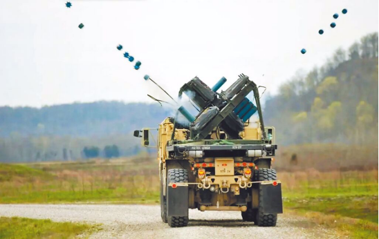 “火山”反坦克布雷系统  资料图 图自台湾中时新闻网