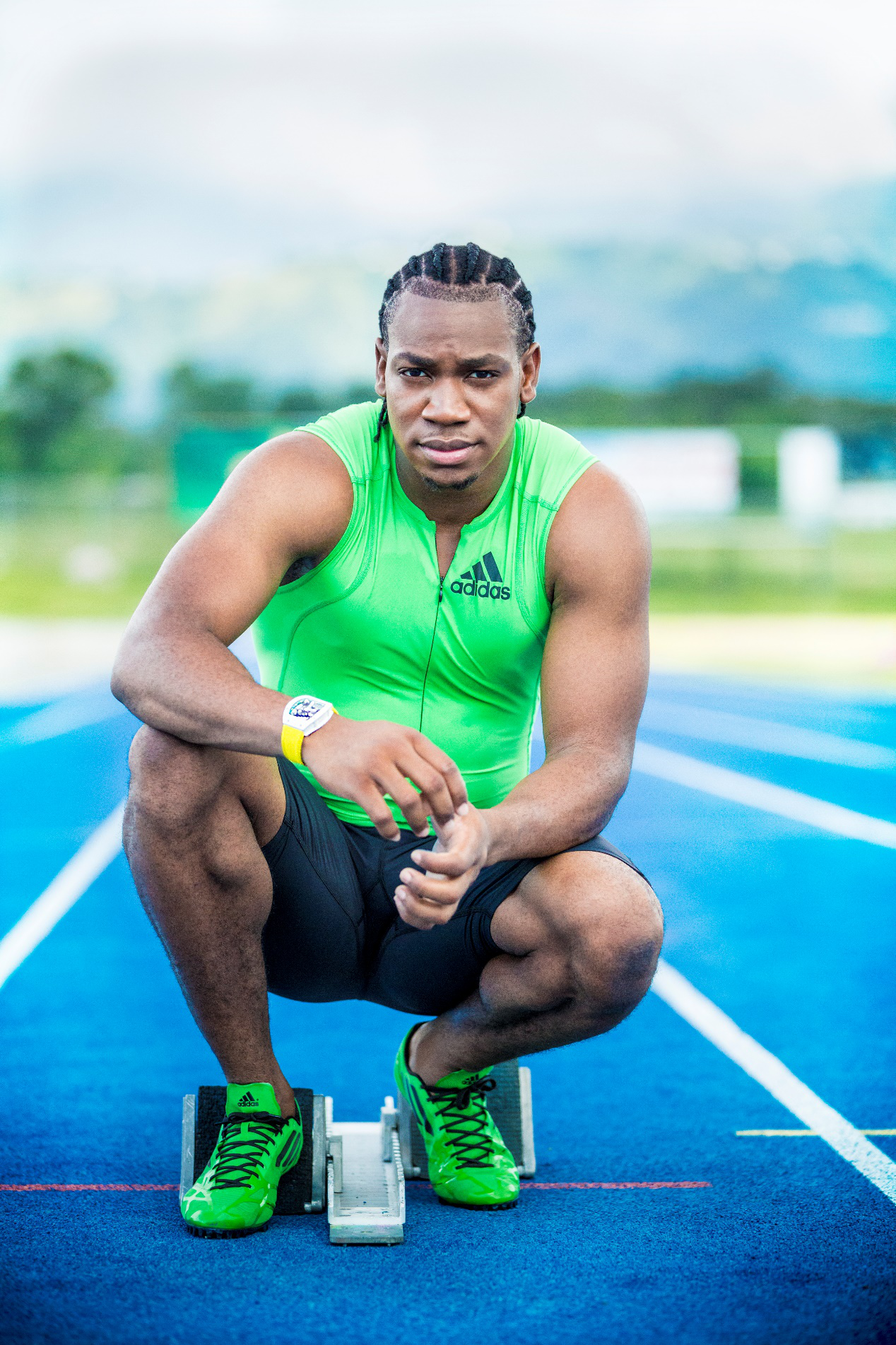 牙买加短跑选手yohan blake,是当今世上数一数二的短跑健将,在2012年
