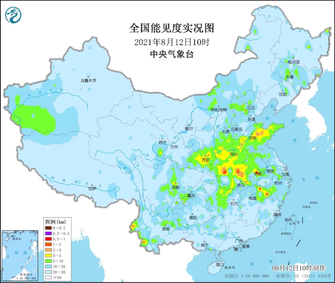 中国光污染分布图图片