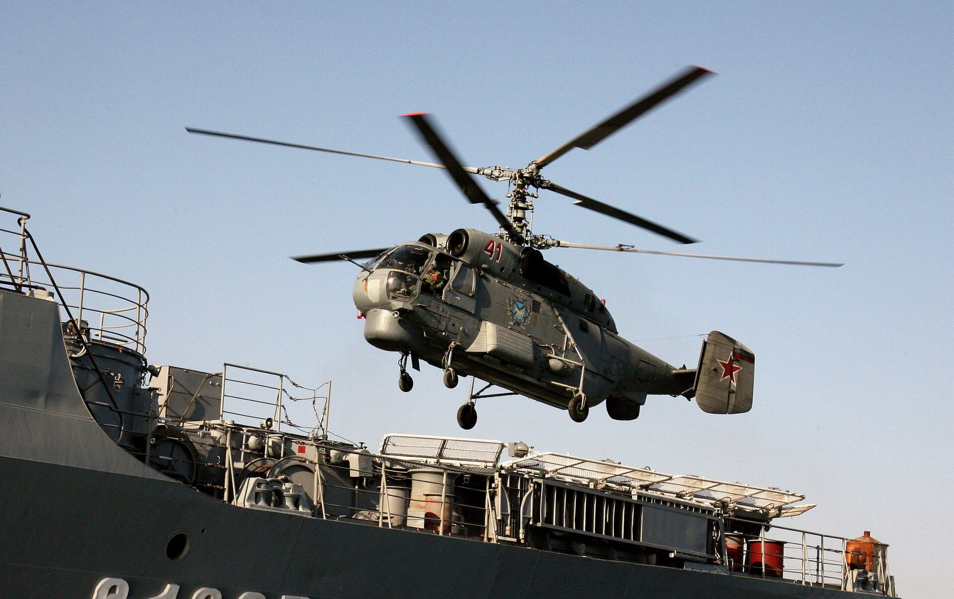 卡-27反潜直升机 资料图 图源:俄罗斯卫星通讯社