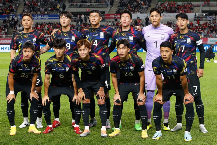 韩国国家代表队 资料图 图自韩媒