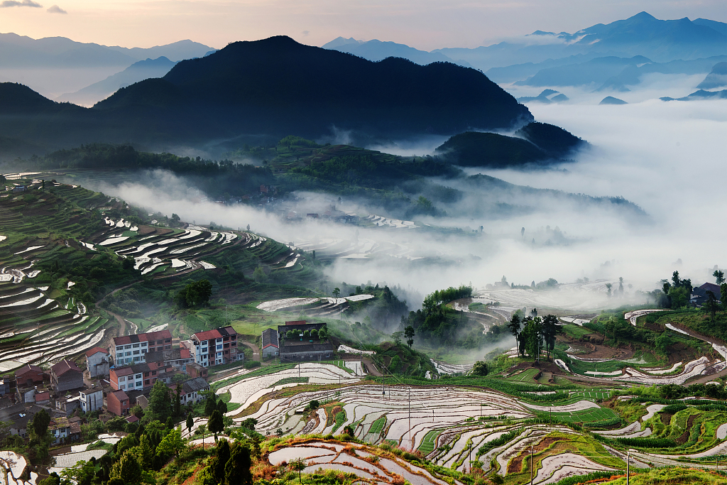 长津湖景色图片