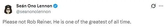 约翰·列侬的儿子肖恩·列侬：“千万别是罗伯·莱纳。他是有史以来最伟大的人之一。”