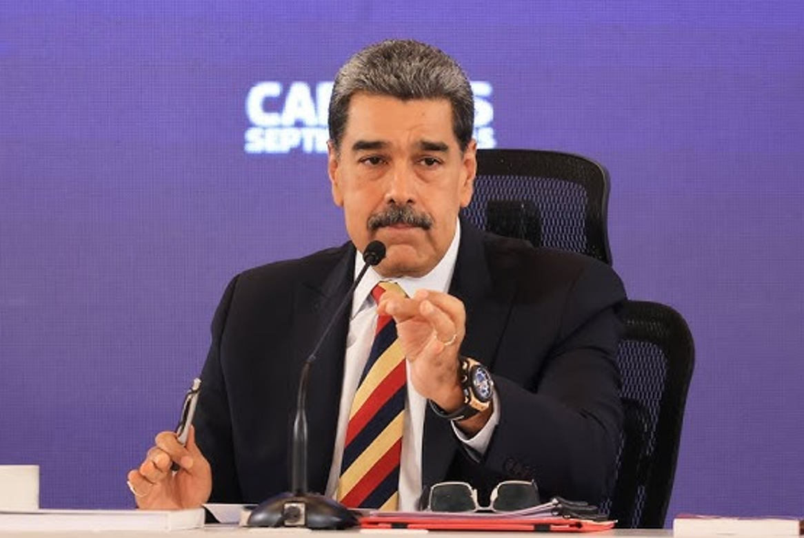 当地时间9月1日，马杜罗参加新闻发布会。图源：外媒