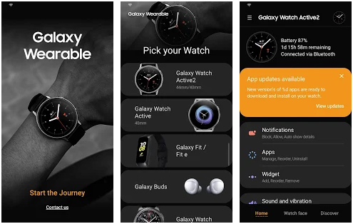 galaxy wearable 软件截图(来自:谷歌play应用商店)